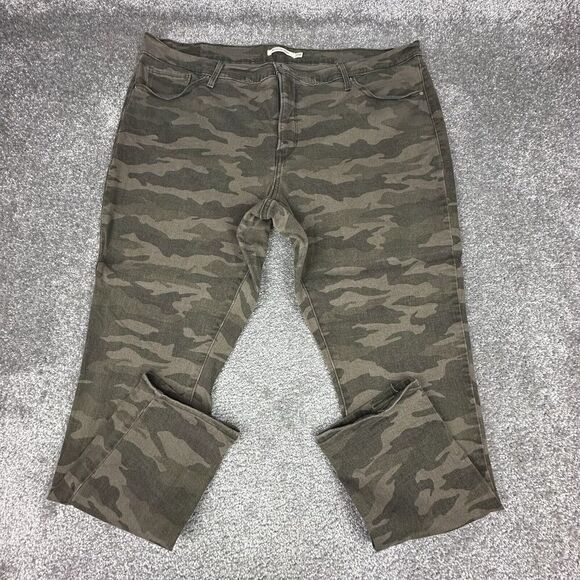 Levis 311 Shaping Skinny Jeans Womens 22 Straight Leg Camo Pants - Picture 1 of 8